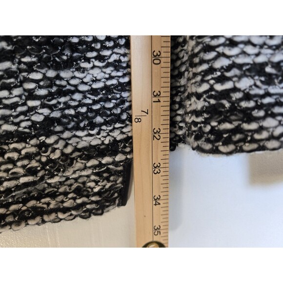 Calvin Klein Peacoat Womens 4 Black White Double Breasted Old Money Classic Warm - Picture 6 of 10